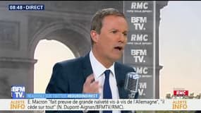 "Emmanuel Macron a fait preuve de naïveté et d'amateurisme (...) J'ai trop de fierté pour mon pays pour accepter de voir le président se faire humilier par Donald Trump"