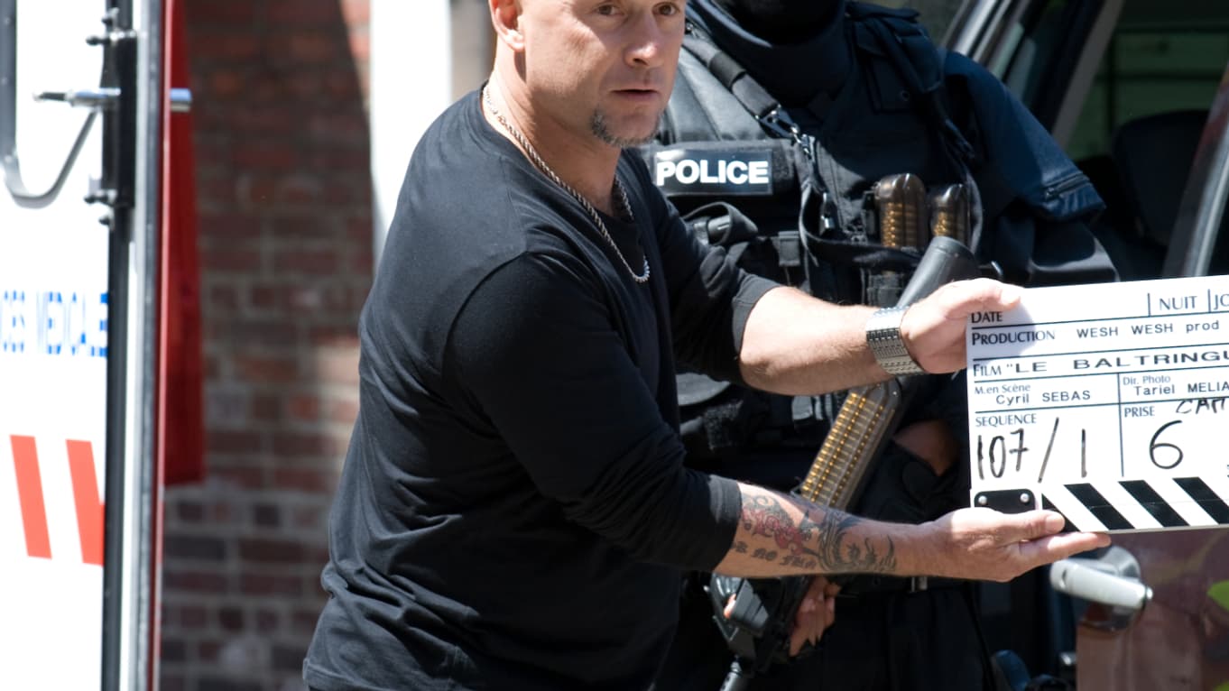 Vincent Lagaf' sur le tournage du "Baltringue"