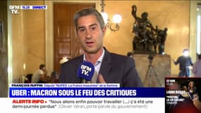 Uber files: pour François Ruffin, Emmanuel Macron n'était pas "le ministre des Français mais le ministre des firmes"