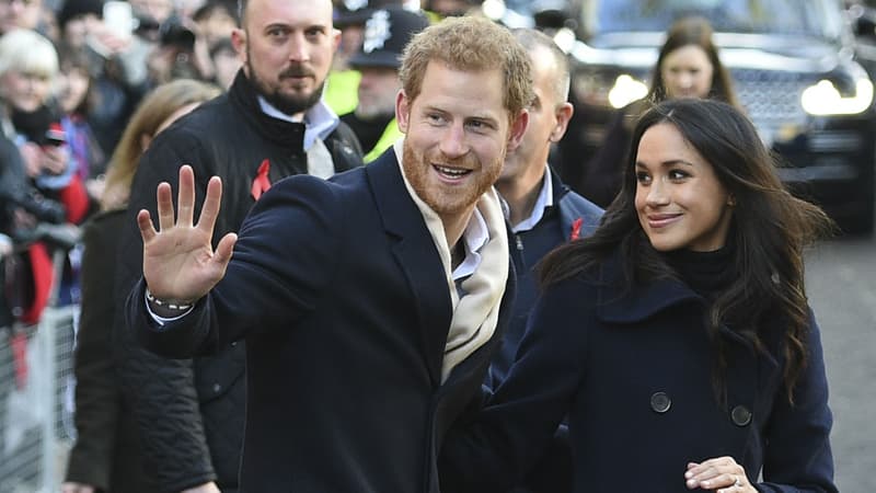 Le prince Harry et sa fiancée Meghan Markle à Nottingham, le 1er décembre 2017