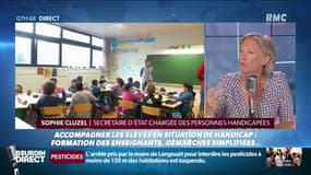Scolarisation des enfants handicapés: "On va permettre à tous les professionnels de santé de travailler dans l’école" annonce la ministre Sophie Cluzel