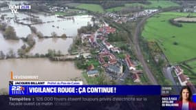 Crues dans le Pas-de-Calais: "Près de 60 communes sont impactées par les iondations", annonce le préfet Jacques Billant