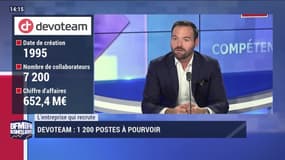 L'entreprise qui recrute: 1 200 postes à pourvoir chez Devoteam - 21/09
