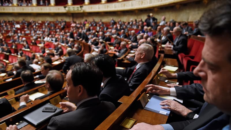 Les membres de l'Assemblée Nationale, le 14 avril 2015