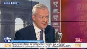 Bruno Le Maire assure qu'"aucune retraite-chapeau ne pourra dépasser 30% du salaire du dirigeant"