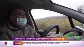 RMC chez vous : A Rouen, des chauffeurs conduisent des personnes âgées - 08/12