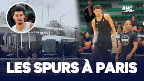 NBA : Les images de l'arrivée des Spurs de Wembanyama à Paris et du premier entraînement à Nanterre