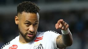 Neymar lors du match entre Santos et l'Atletico-MG, le 11 avril 2026