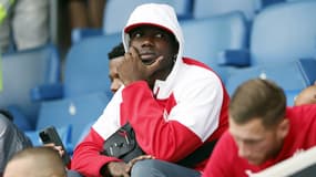 Paul Pogba en tribunes lors du match amical entre Nottingham Forest et Monaco, le 19 juillet 2025.