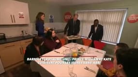 Kate et William font à manger pour des sans-abris