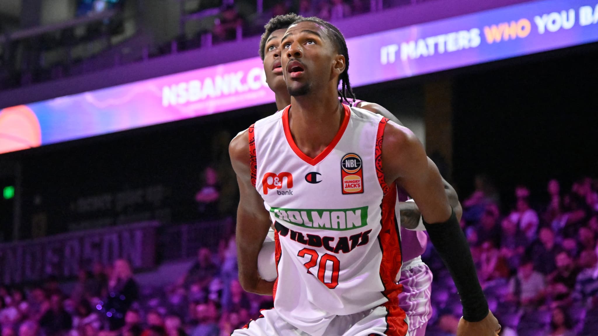 Alexandre Sarr contre l'équipe de la G-League Ignite, le 09/09/2023 près de Las Vegas Alexandre Sarr contre l'équipe de la G-League Ignite, le 09/09/2023 près de Las Vegas