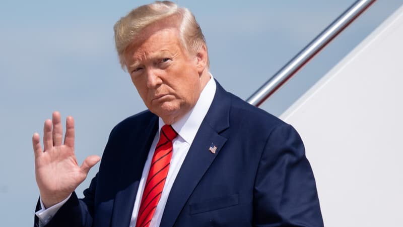 Donald Trump à son retour de New York le 26 septembre 2019