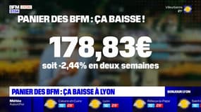 Panier des BFM: les prix sont en baisse dans l'agglomération lyonnaise