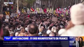 Au total, 91.000 personnes ont marché contre le racisme partout en France, selon les chiffres du ministère de l'Intérieur