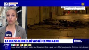 Marseille: la rue Saint-Ferréol dévastée après un week-end d'émeutes