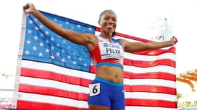 Allyson Felix aux Mondiaux d'athlétisme le 15 juillet 2022