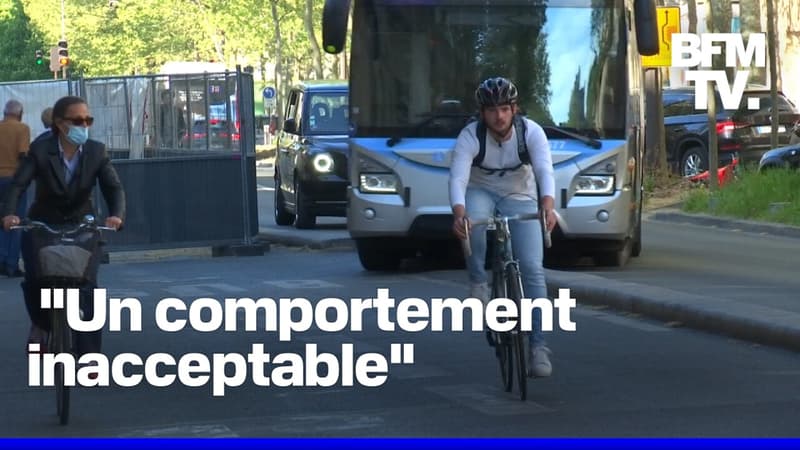 Paris: un chauffeur de bus mis à pied pour avoir intimidé un cycliste