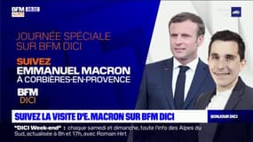 Dispositif spécial pour la venue d'Emmanuel Macron à Corbières-En-Provence