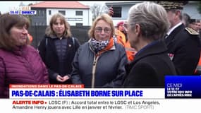 Inondations dans le Pas-de-Calais: Élisabeth Borne rencontre les sinistrés 