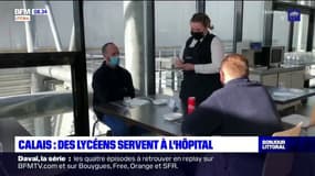 Calais: des lycéens servent à l'hôpital