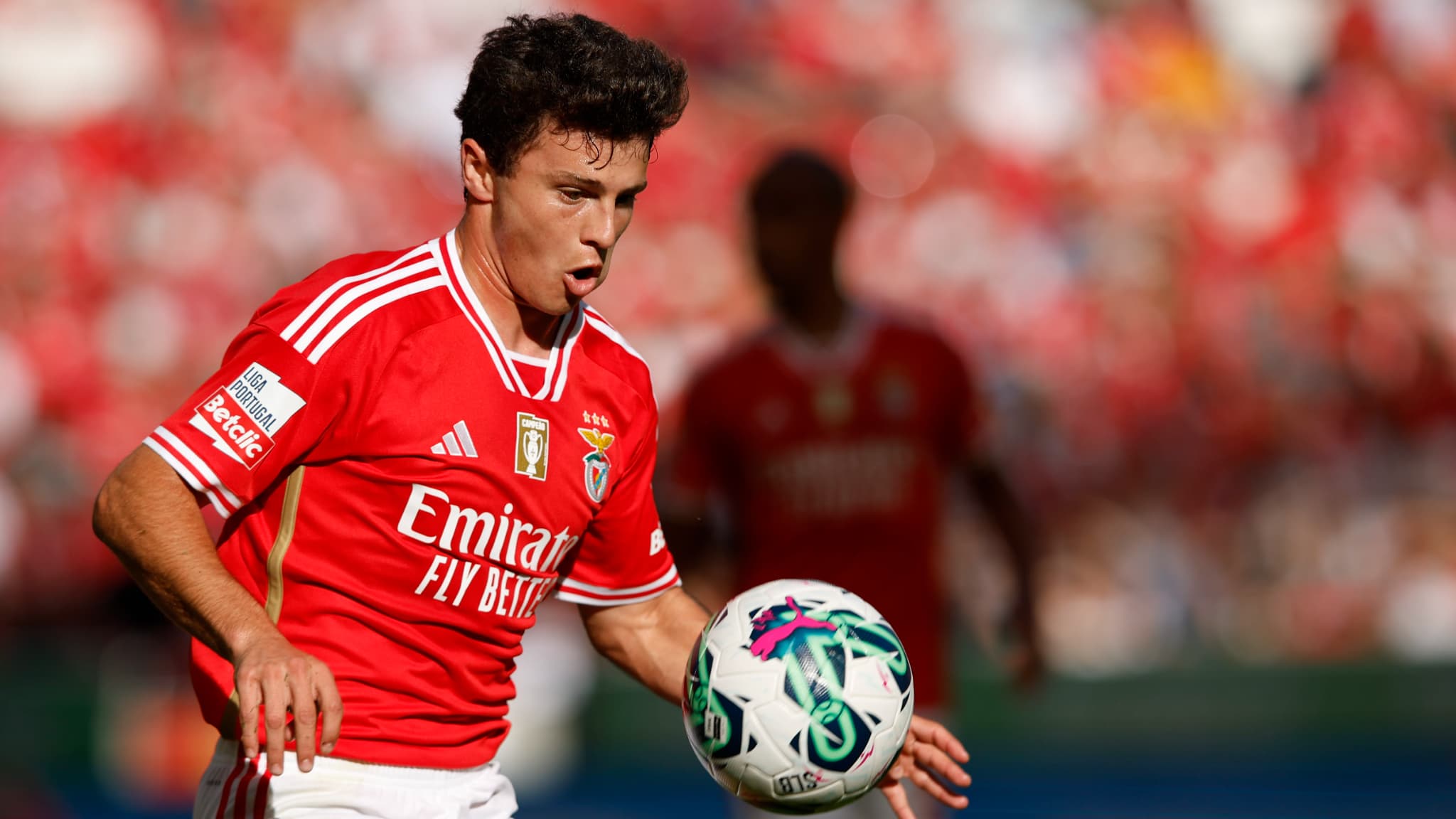 Joao Neves avec le Benfica Lisbonne, le 12 mai 2024