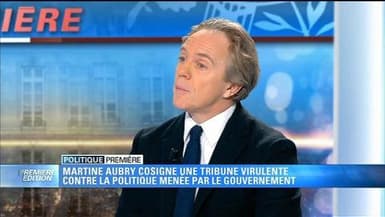Tribune d'Aubry: "l'autorité d'Hollande contestée"