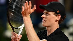 Jannik Sinner lors des Internationaux de Rome, le 10 mai 2025