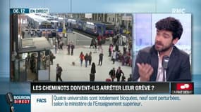 SNCF: les cheminots doivent-ils continuer leur grève? Ca fait débat sur RMC