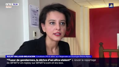 Régionales en Auvergne-Rhône-Alpes: Najat Vallaud-Belkacem attaque Laurent Wauquiez sur son bilan