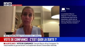 Vote de confiance du 8 septembre: "François Bayrou met fin à un an et demi de gouvernance négative", indique Anne-Charlène Bezzina, politologue
