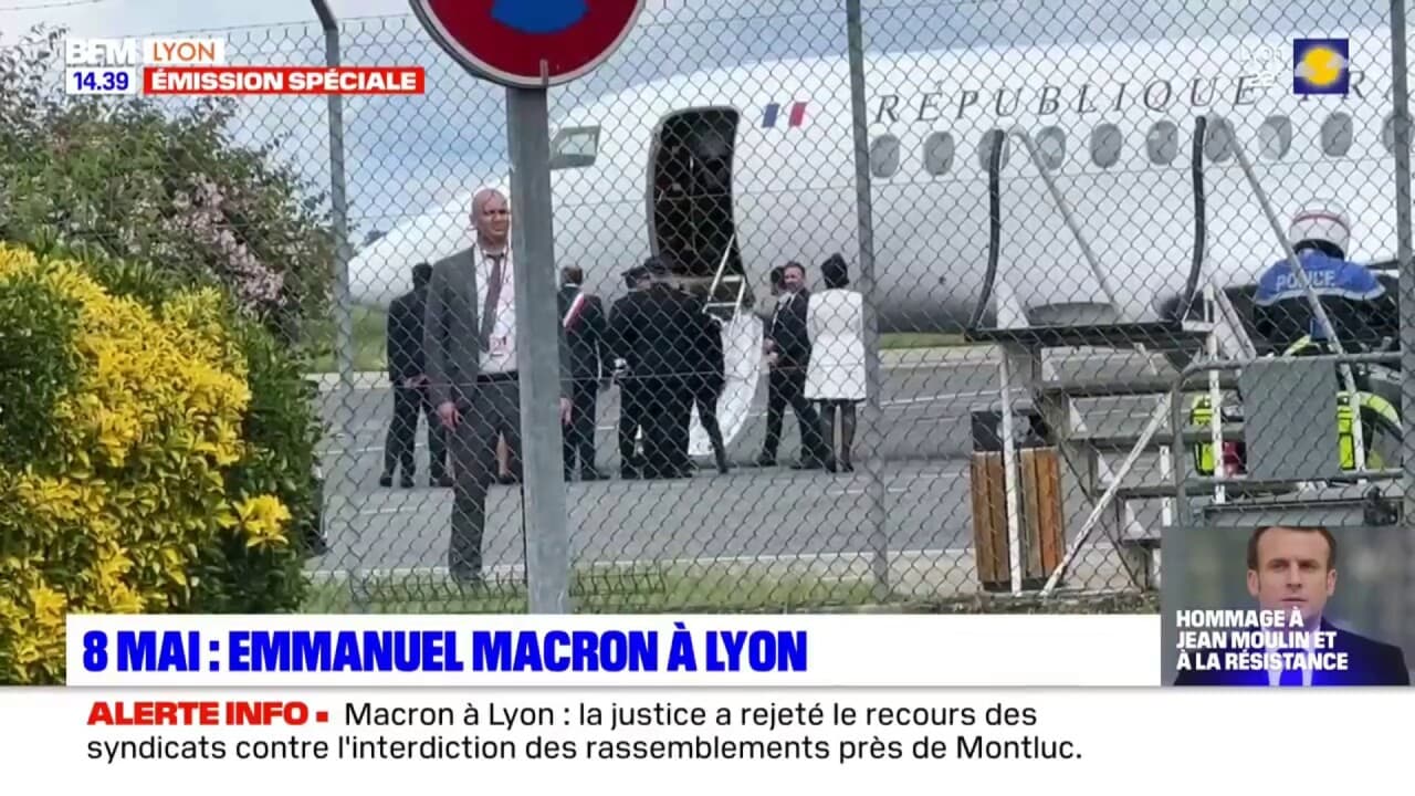 Lyon: des manifestations ont lieu dans le 8e arrondissement, en attendant l'arrivée d'Emmanuel Macron