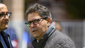 Thierry Gomez, le président du Mans pendant un match de National à Paris, le 23 octobre 2024