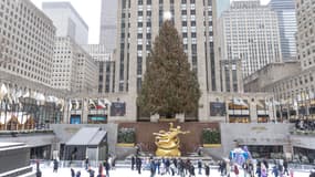 Le sapin de Noël du Rockefeller Center à New York, le 24 décembre 2024 (photo d'illustration).