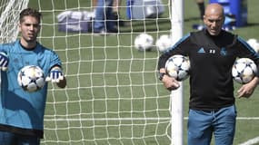 Zizou en compagnie de son fils Luca
