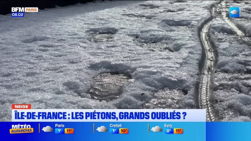 Neige en Île-de-France: les piétons, grands oubliés? 