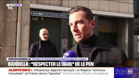 Mort de Jean-Marie Le Pen: "Il faut respecter les gens quand ils ne sont plus là", déclare Jordan Bardella