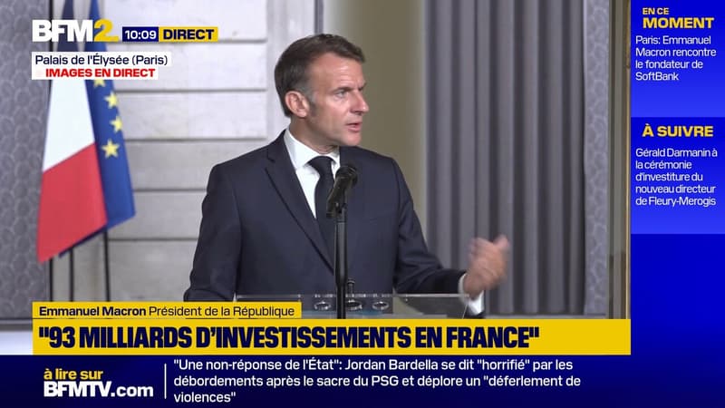 Choose France: Emmanuel Macron annonce des investissements record pour 93 milliards d'euros, créant "plus de 15.000 emplois"