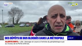 Métropole de Lille: des dépôts de bus bloqués par des grévistes