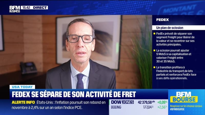 USA Today : Fedex scinde en bourse son activité de fret, par John Plassard - 20/12