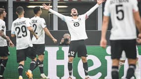 La joie des Lillois face à l'AC Milan hier soir en Ligue Europa