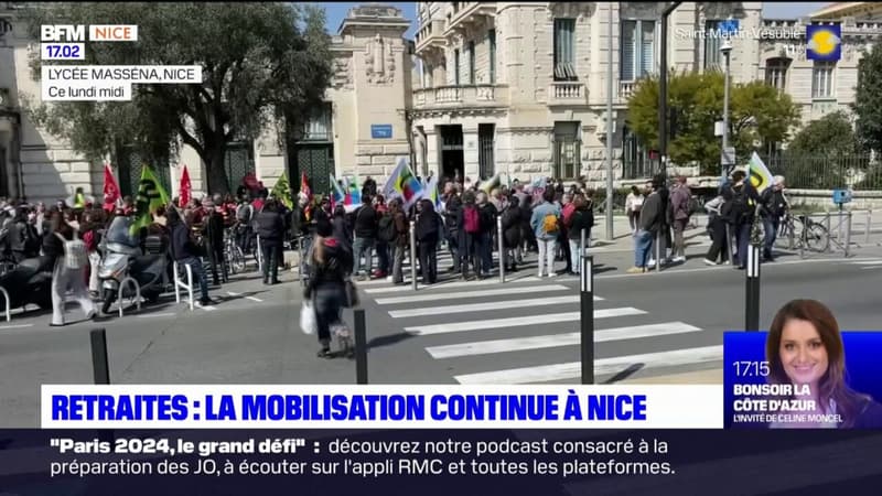 La mobilisation continue à Nice contre le recours au 49.3 pour la réforme des retraites