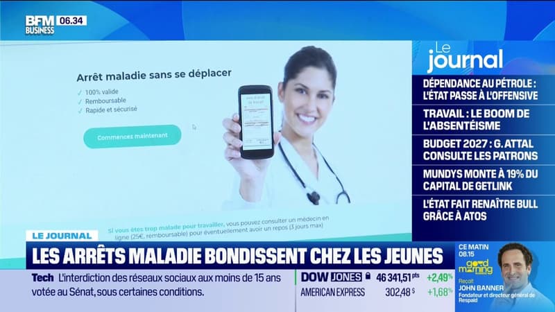 Les arrêts maladie bondissent chez les jeunes