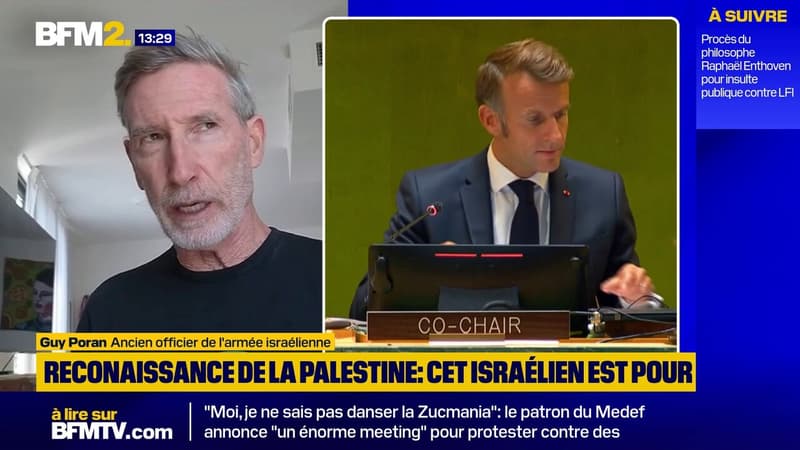 Reconnaissance de la Palestine: cet ancien soldat israélien y voit une avancée vers une solution à deux États