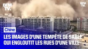  Une tempête de sable a englouti une ville dans le Nord-Ouest de la Chine