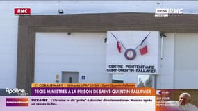 François Bayrou, Gérald Darmanin et Bruno Retailleau à la prison de Saint-Quentin-Fallavier 