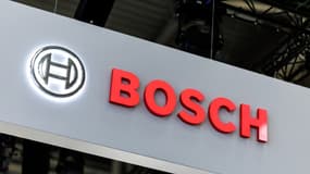 Le logo de la marque Bosch. 