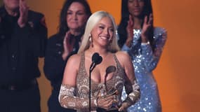 Beyoncé remportant le Grammy Award d'album de l'année, le 2 février 2025