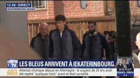 Les Bleus sont arrivés à Iekaterinbourg, où ils jouent demain contre le Pérou