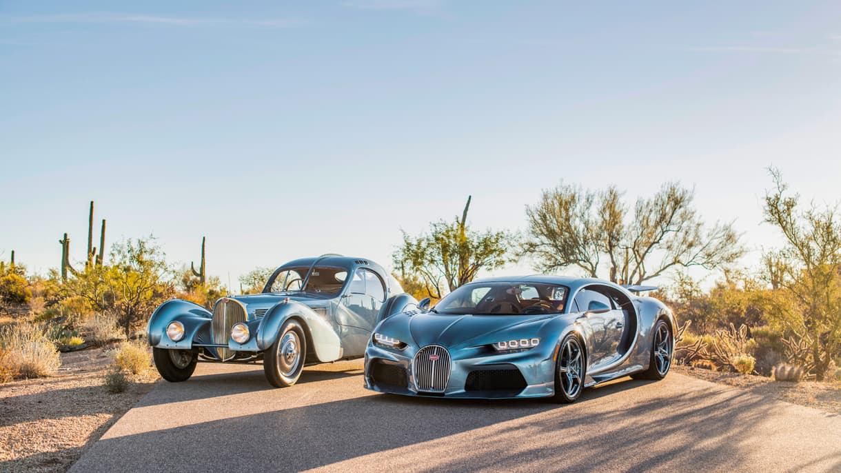 Bugatti Type 57 SC Atlantic et Bugatti Chiron Super Sport "57 One of One" 