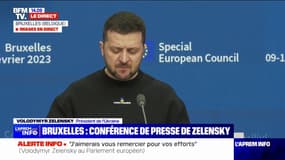 Pour les dirigeants européens, "la paix à long terme ne sera possible que si l'Ukraine obtient la victoire et devient membre de l'Union européenne", relate Volodymyr Zelensky 
